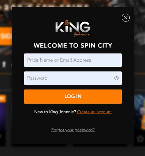 king johnny casino login